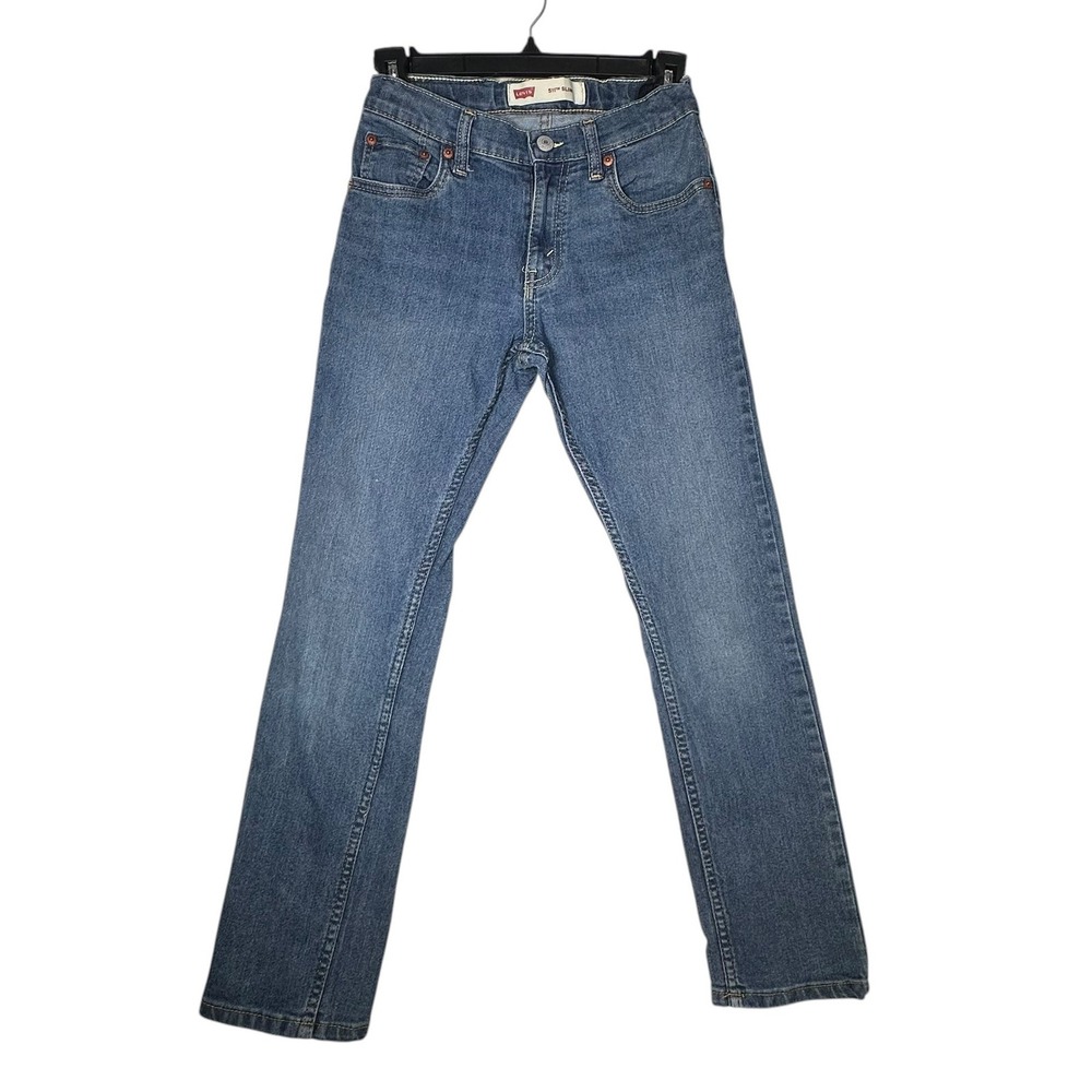 Levis 511 Slim Kids Jeans Medium Wash Blue Size‎ 12 Reg Adjustable Waist